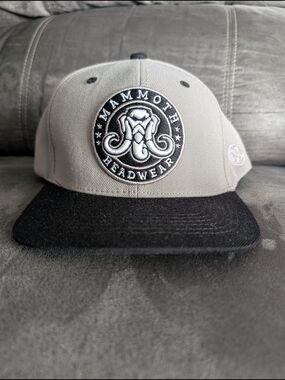 Mammoth Headwear Men's Two-Tone Gray and Black Snapback Hat